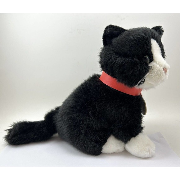 Hamleys Of London Plush Cats Set Of 2 Black White Sitting Kittens Stuffed Animal - Picture 2 of 16